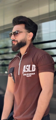 Pocket style Back printed Zipped tshirt